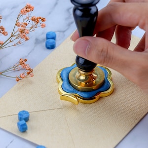 Fijador de formas de sellos de lacre, diseño de estilo de sellos de boda, herramienta para sellar lacre, molde para sellos de lacre, sello de logotipo personalizado, regalo de Navidad, forma de sello