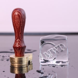 Aangepaste messingsstempel voor ijsblokje, gepersonaliseerde ijsstempel, ijsstempel voor bar, initialen logo ijsstempel, cadeaus voor barmannen
