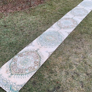 Long Runner Rug, 2&#39;5 x 24&#39;2 Feet, Turkish Runner Rug, Vintage Stair Runner Rug, Home Decor Rug, Hallway Runner Rug.