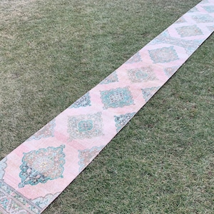 Long Runner Rug, 2&#39;5 x 24&#39;3 Feet, Turkish Runner Rug, Vintage Stair Runner Rug, Home Decor Rug, Hallway Runner Rug.