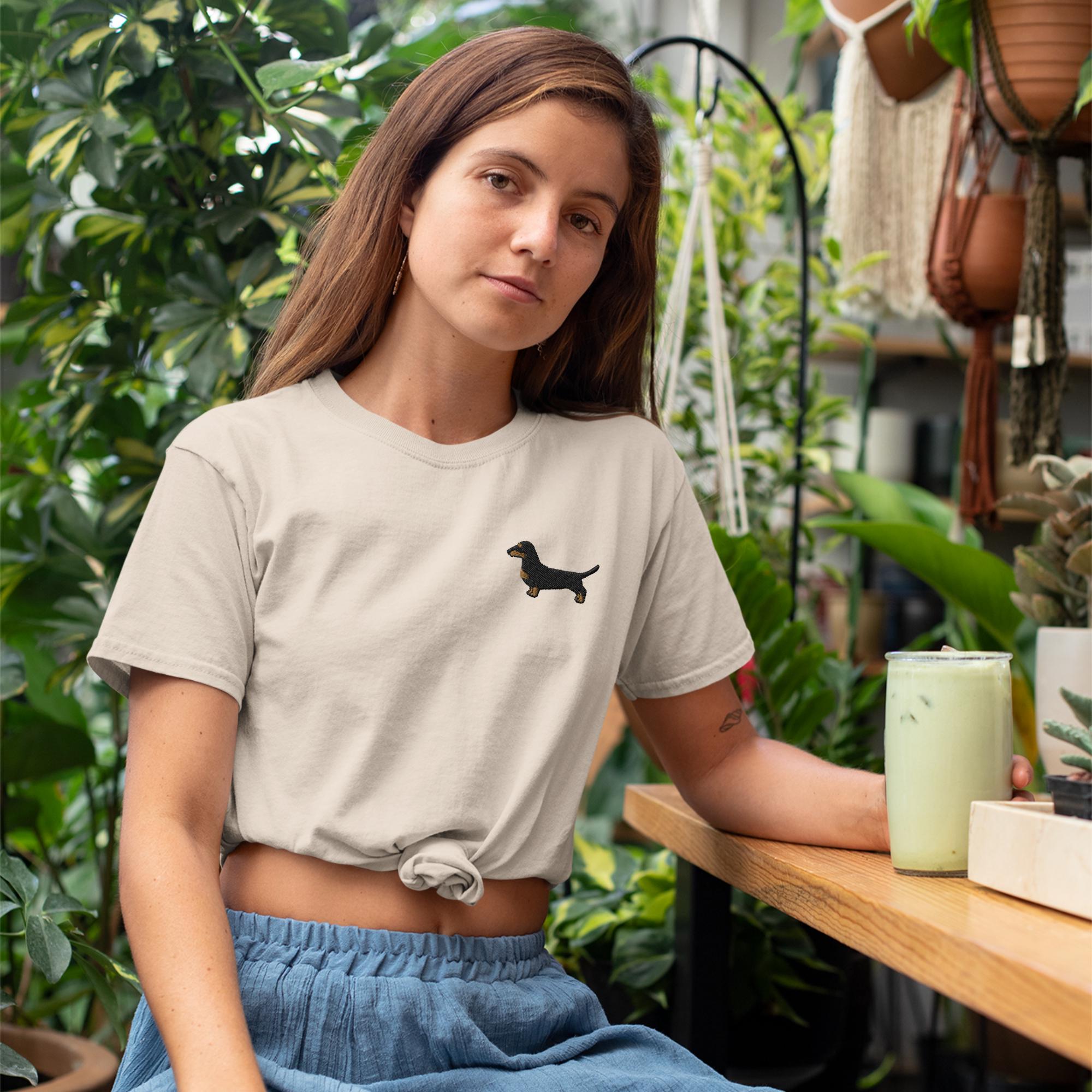 Tシャツ・カットソー [MARRON EDITION] Dachshund Graphic T-Shirt Dachshund Dog T-Shirts Animal 3D Print Summer Men Women