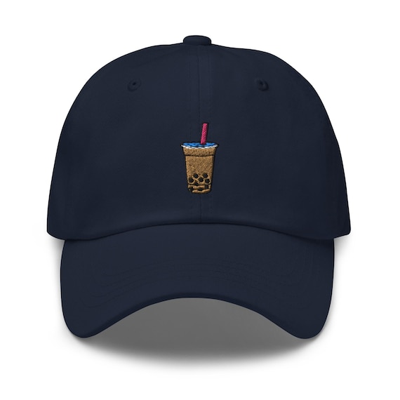 Boba Milk Tea Drink Extra Sweet Pls Embroidered Dad Cap
