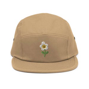 Little Lion Embroidered 5‑panel Cotton Camper Cap  display picture 1