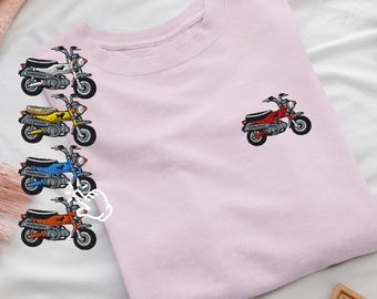 Max Mini Japanese Motorcycle Embroidered Crewneck Sweatshirt: Cotton Blend, Unisex Fit
