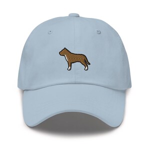 American Pit Bull Terrier Embroidered Dad Cap: Chino Cotton Twill Adjustable Unisex Hat
