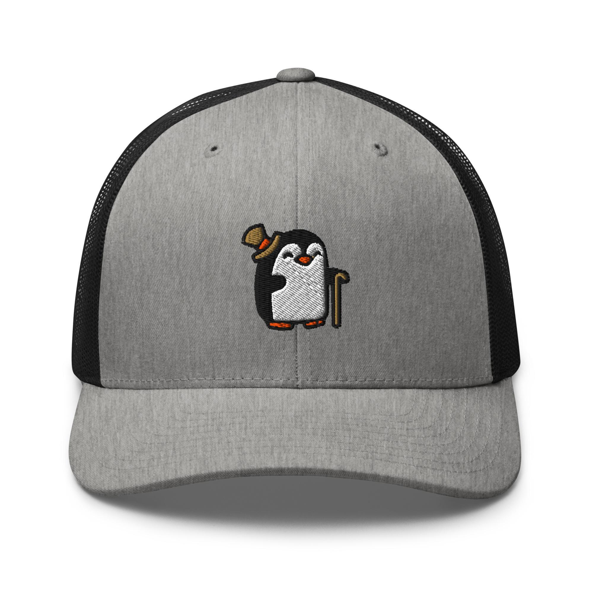 Sophisticated Sir Penguin Embroidered Trucker Hat  display picture 2