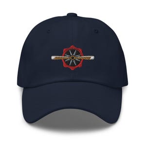 Old Piston Engine Propeller Aircraft Embroidered Dad Cap - Trendy Fit - Comfortable Chino Cotton Twill in Variety of Colors