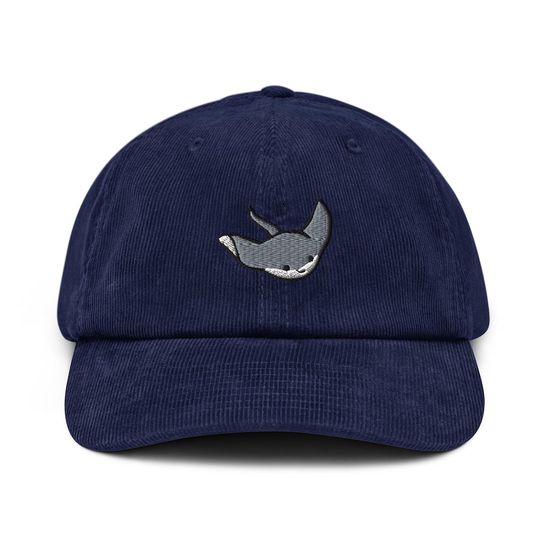 String Ray Hat Little Stingray Embroidered Cotton Corduroy Hat: Adjustable Fit - Etsy