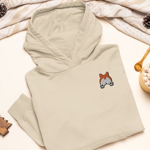 Corgi Booty Embroidered Heavy Blend Hoodie - Stylish Soft Cotton - Variety of Colors