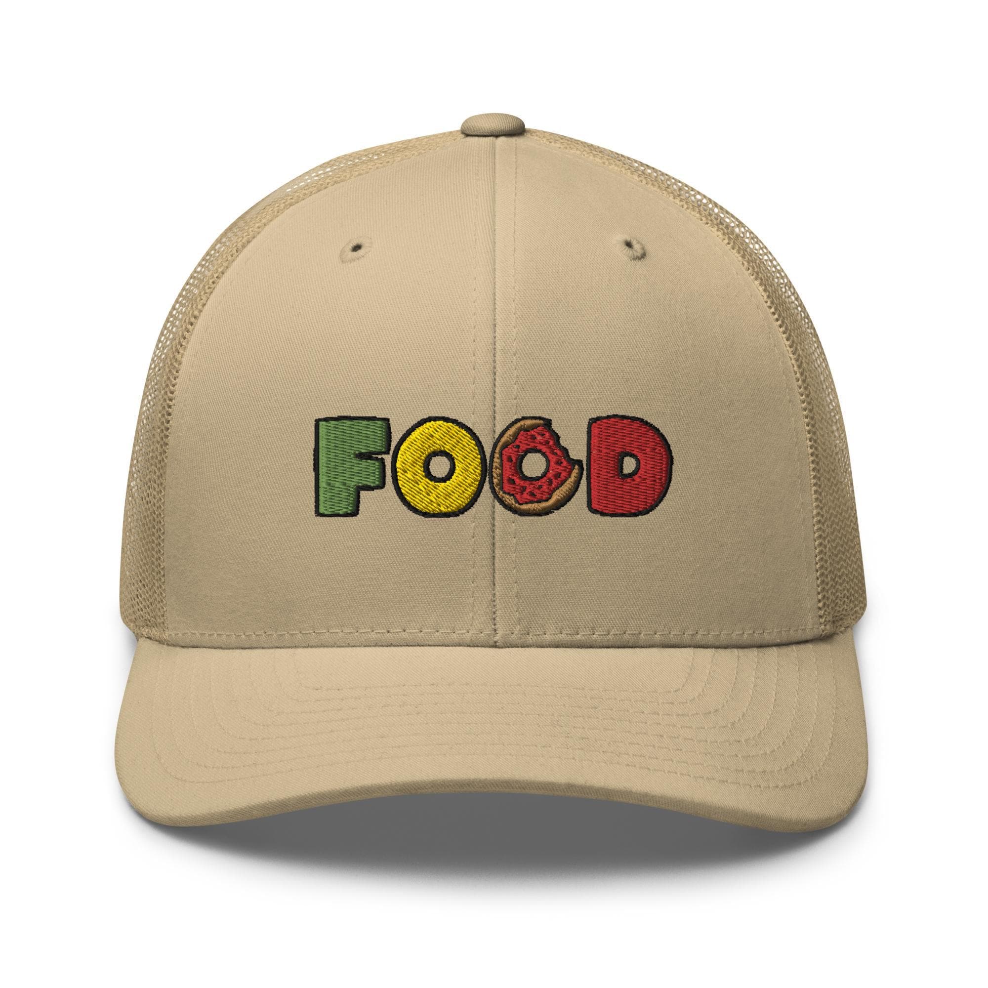 帽子 soloist foodie Foodie FOOD Embroidered Trucker Hat: Structured Retro Cap With