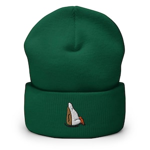 Duck Booty Embroidered Cuffed Beanie - Warm and Stylish Headwear in Variety of Colors