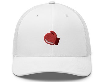 Boxing GloveEmbroidered Retro Trucker Hat - Structured with Mesh Back in Variety of Colors