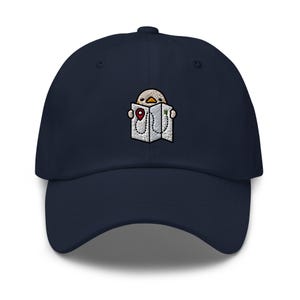 Casquette pour papa brodée Lost Kawaii Camping Duck - Design tendance - sergé de coton chino confortable dans une variété de couleurs