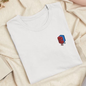 Hugging Toy Blocks Embroidered T-Shirt with Comfortable Stretch - Soft, Lightweight, Variety of Colors