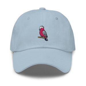Galah Embroidered Dad Cap: Chino Cotton Twill Adjustable Unisex Hat