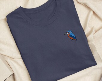 ダックブーティー刺繍Tシャツ：軽量コットン、ユニセックスフィット 