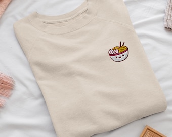 Psychedelic Eye Embroidered Crewneck Sweatshirt: Cotton Blend