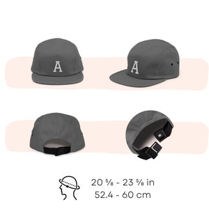 Dachshund Embroidered 5 Panel Camper Cap Pure Cotton Comfortable Fit in Variety of Colors image 7