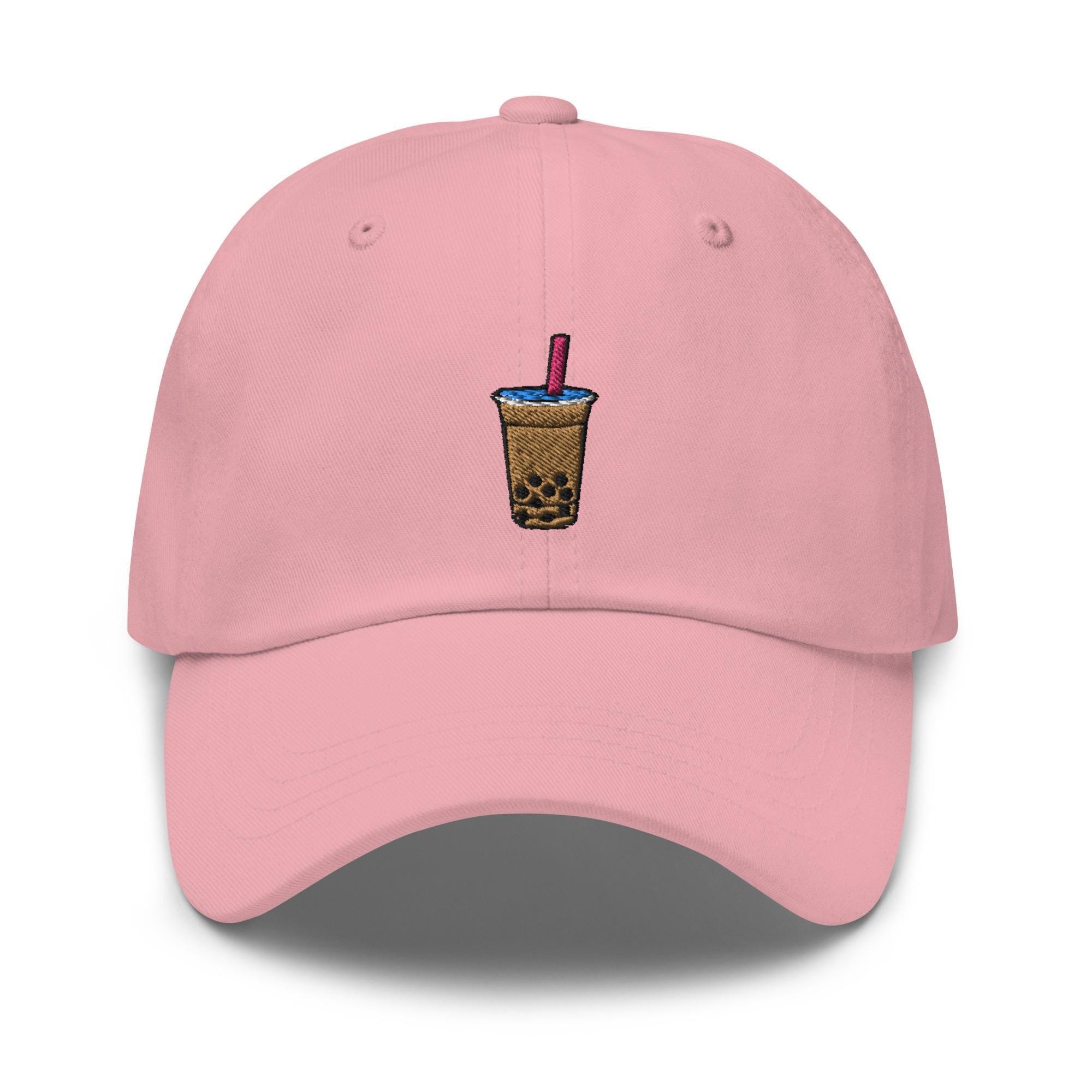 帽子 can i get some more milk tea? cap Boba Milk Tea Drink Extra Sweet Pls Embroidered Dad Cap