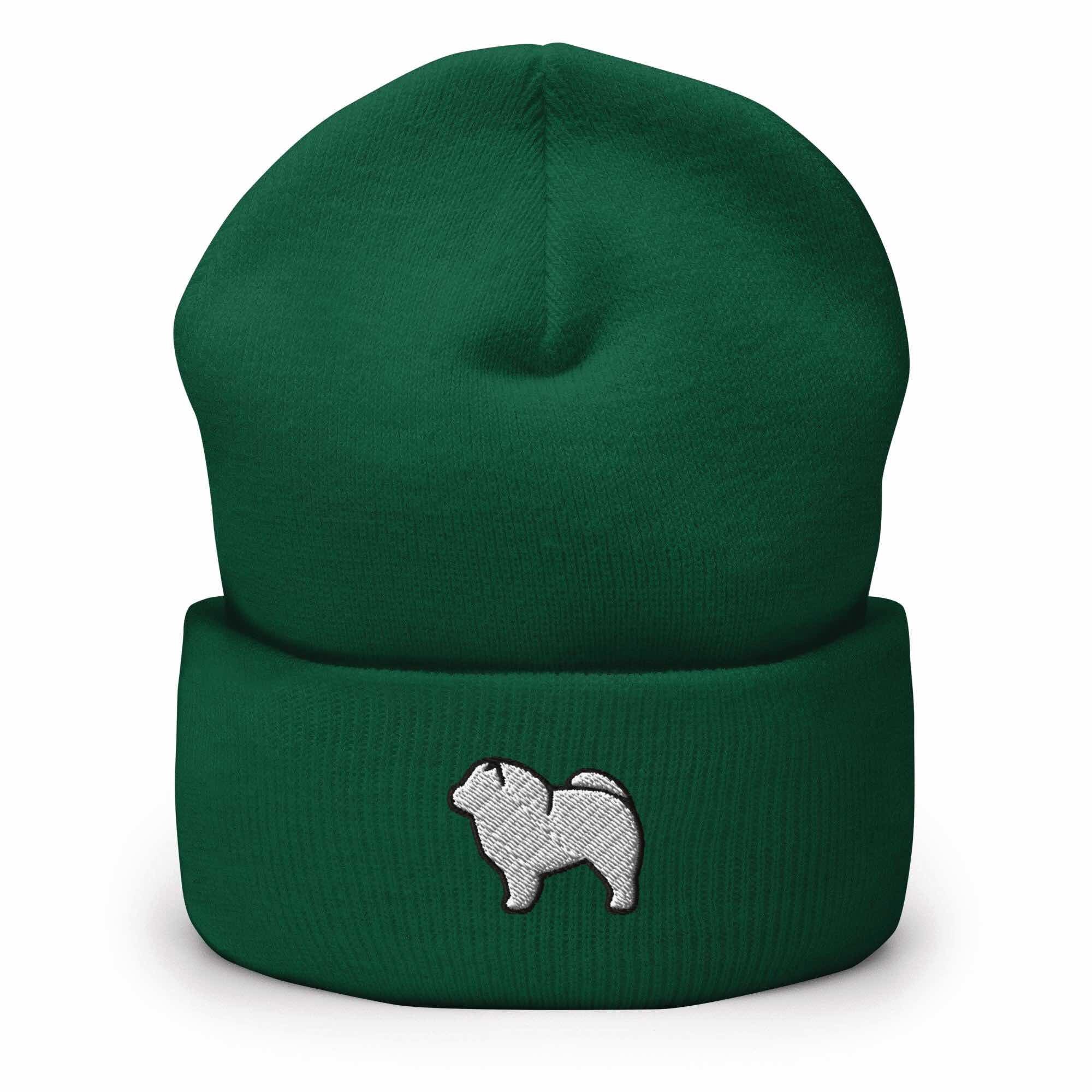 Chow Chow Embroidered Cuffed Beanie: Cozy Unisex Winter Cap