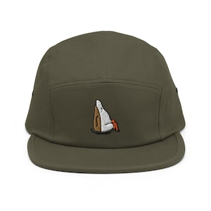 Cappellino da campeggio Duck Booty ricamato a 5 pannelli - Puro cotone, vestibilità comoda in vari colori