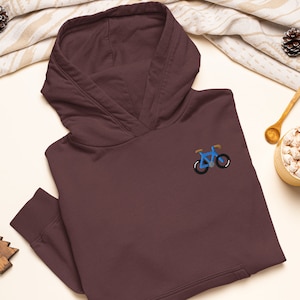 Road Gravel Bike Embroidered Heavy Blend Hoodie - Stylish Soft Cotton - Variety of Colors