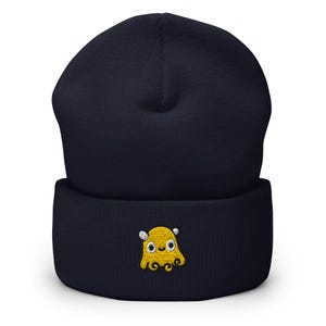 Gorro con puños bordados del pulpo Dumbo: gorro unisex de invierno muy acogedor
