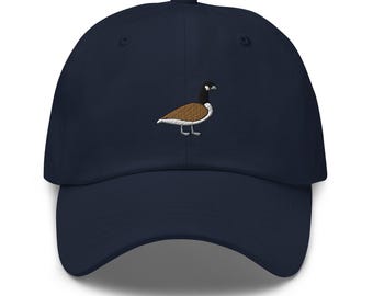 Branta Canadensis Canadian Waterfowl Embroidered Dad Cap: Chino Cotton Twill Adjustable Unisex Hat