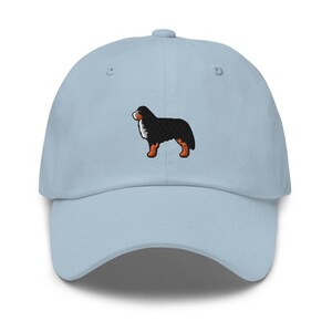 Bernese Mountain Dog Embroidered Dad Cap: Chino Cotton Twill Adjustable Unisex Hat image 5