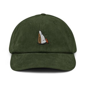 Hoed van corduroy met geborduurde eend - 100% katoenen corduroy in verschillende kleuren Wardrobe Essential