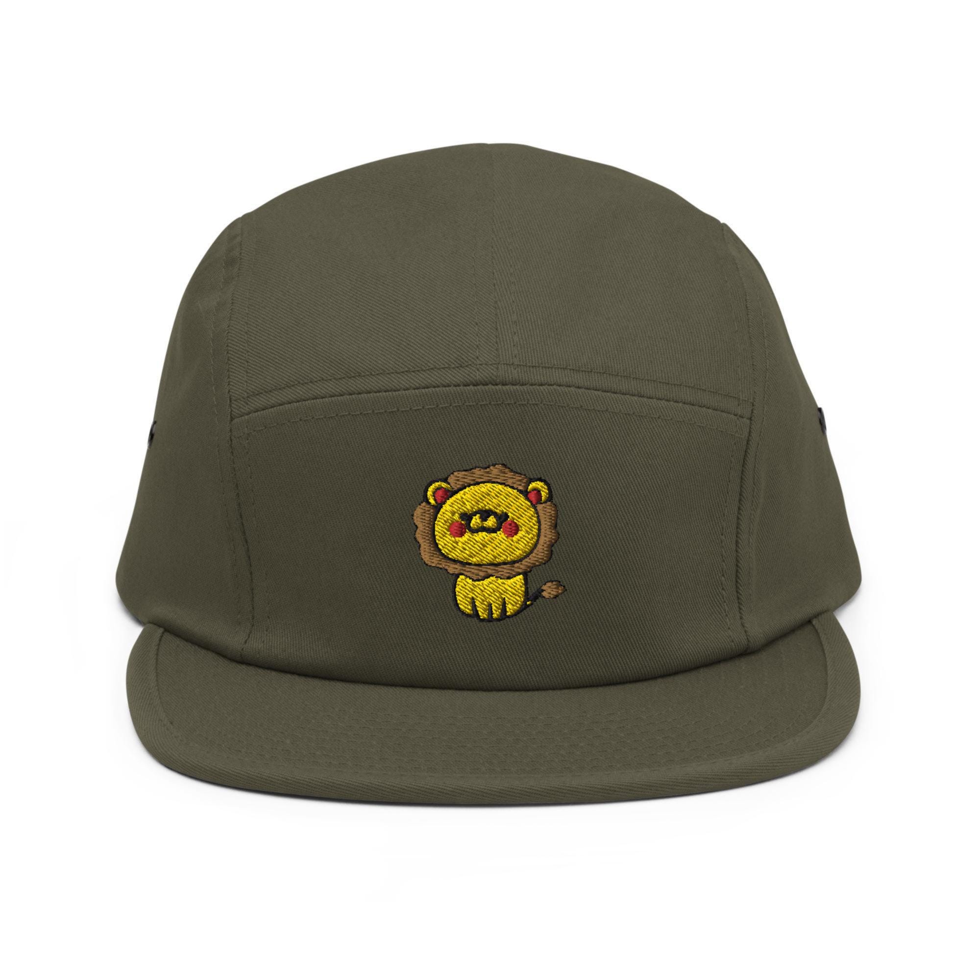 Kons Kamper Women Hat Bleach Embroidered Lion 5-Panel  Golden Yellow One Size Goorin Farm Trucker Baseball Hat Carte Blanche Casino Queen  main image 3