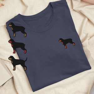 Rottweiler Embroidered T-Shirt with Comfortable Stretch Soft, Lightweight, Variety of Colors