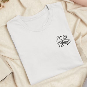 Verwirrt IKEA Mann Besticktes T-Shirt mit bequemen Stretch - weich, leicht, viele Farben