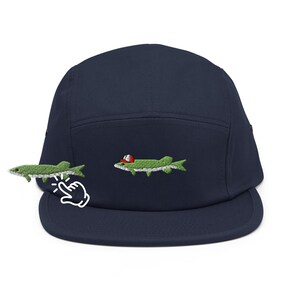 Geborduurde Northern Pike-camperpet met 5 panelen: verstelbare pasvorm