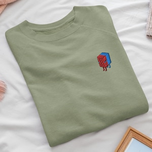 Hugging Toy Blocks  Embroidered Crew Neck Sweatshirt - Soft Cotton - Variety of Colors