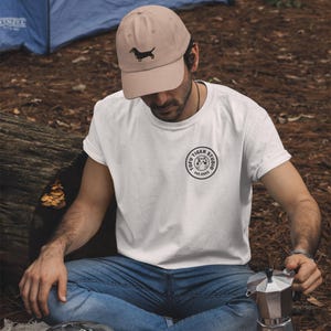 Dachshund Embroidered Dad Cap: Chino Cotton Twill Adjustable Unisex Hat image 3