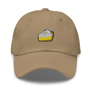 Czapka z haftem Banana Cream Pie Dad - modny niestrukturyzowany design - wygodna chino z bawełny twill w różnych kolorach - prezent dla smakoszy
