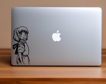 Anime Ghibli Spirited Away Chihiro Vinyl Waterproof Car Window & Laptop Decal Sticker, Unique Gift