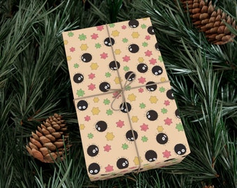 Soot Sprite Pattern Gift Wrap Papers