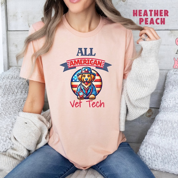 Vet Tech shirt Fourth of July Veterinary Technician shirt Personalized Vet Tech Gift Vet Med Unisex Sweater Vet Tee