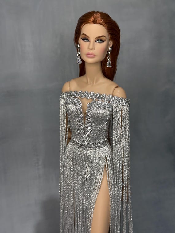 green emerald velvet dress Silver Pearl Sequin Tassel Mini Dress – Sizrz main image 0