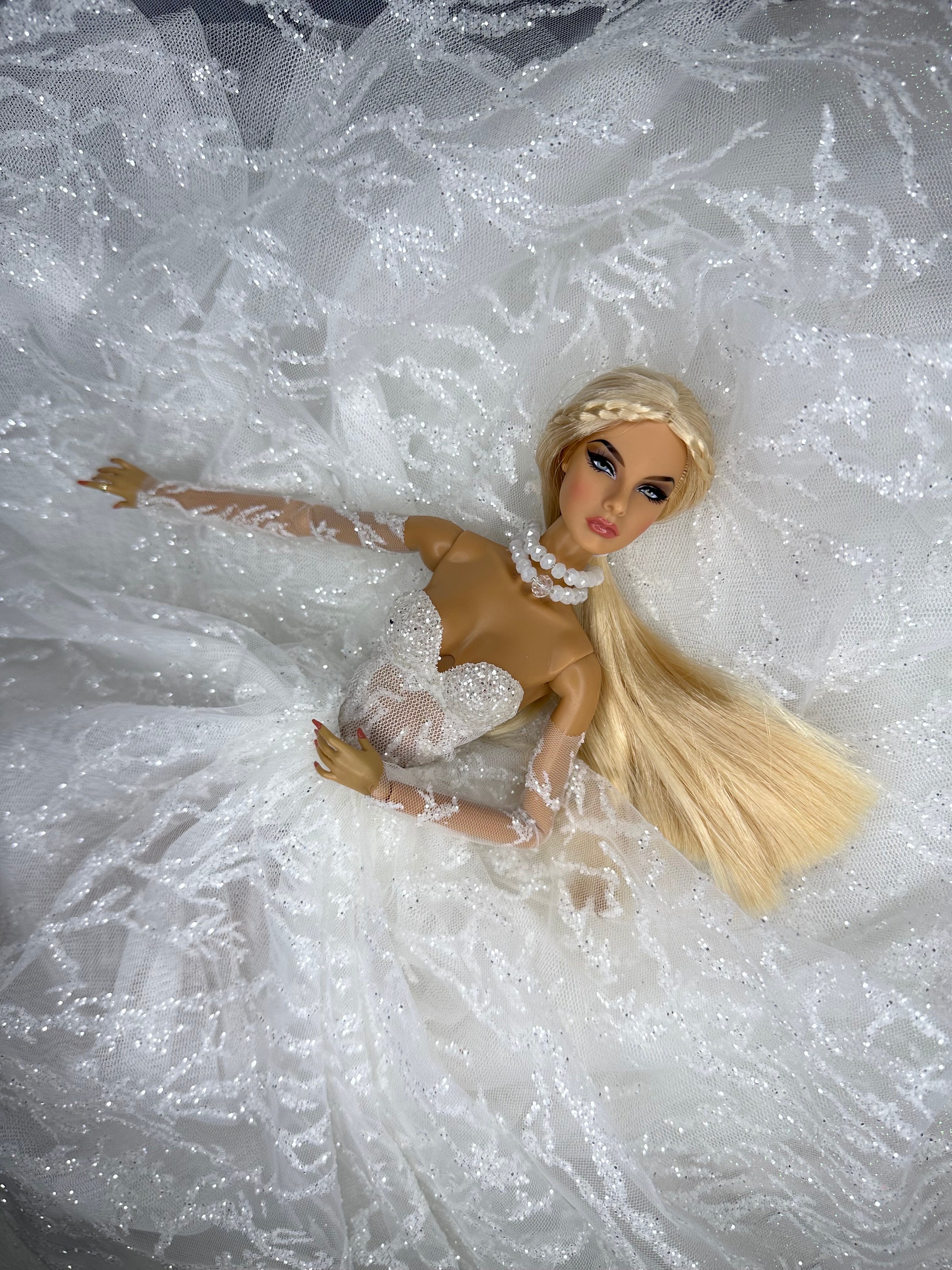 My size barbie wedding cheap dress
