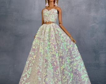 Sequined Doll Dress: 1/6 Scale Fashion Royalty, Integrity Toys