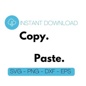 Copia Incolla Twin Design – svg dxf png eps Digital Cut File Instant Download