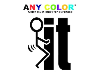 F It Decal for Laptops, Cars, and More