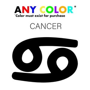 Cancer Horoscope Zodiac Sign Astrology Enthusiast Decals Perfect for Your Laptop, Water Bottle, or Car