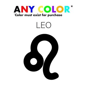 Leo Horoscope Zodiac Sign Astrology Enthusiast Decals Perfect for Your Laptop, Water Bottle, or Car