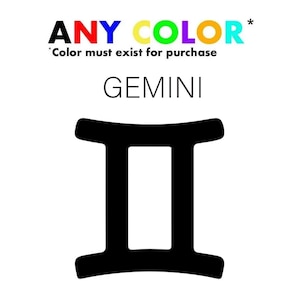 Gemini Horoscope Zodiac Sign Astrology Enthusiast Decals Perfect for Your Laptop, Water Bottle, or Car