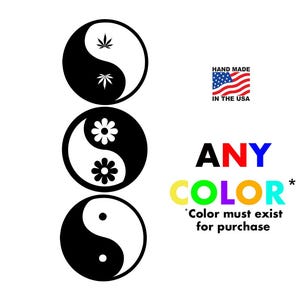 Yin Yang Decal Sticker for Car, Laptop, Water Bottle