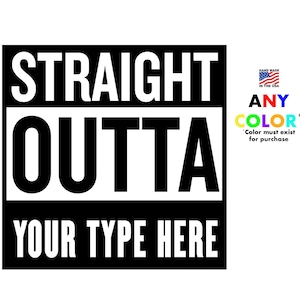 Straight Outta Vinyl-Aufkleber & Aufkleber